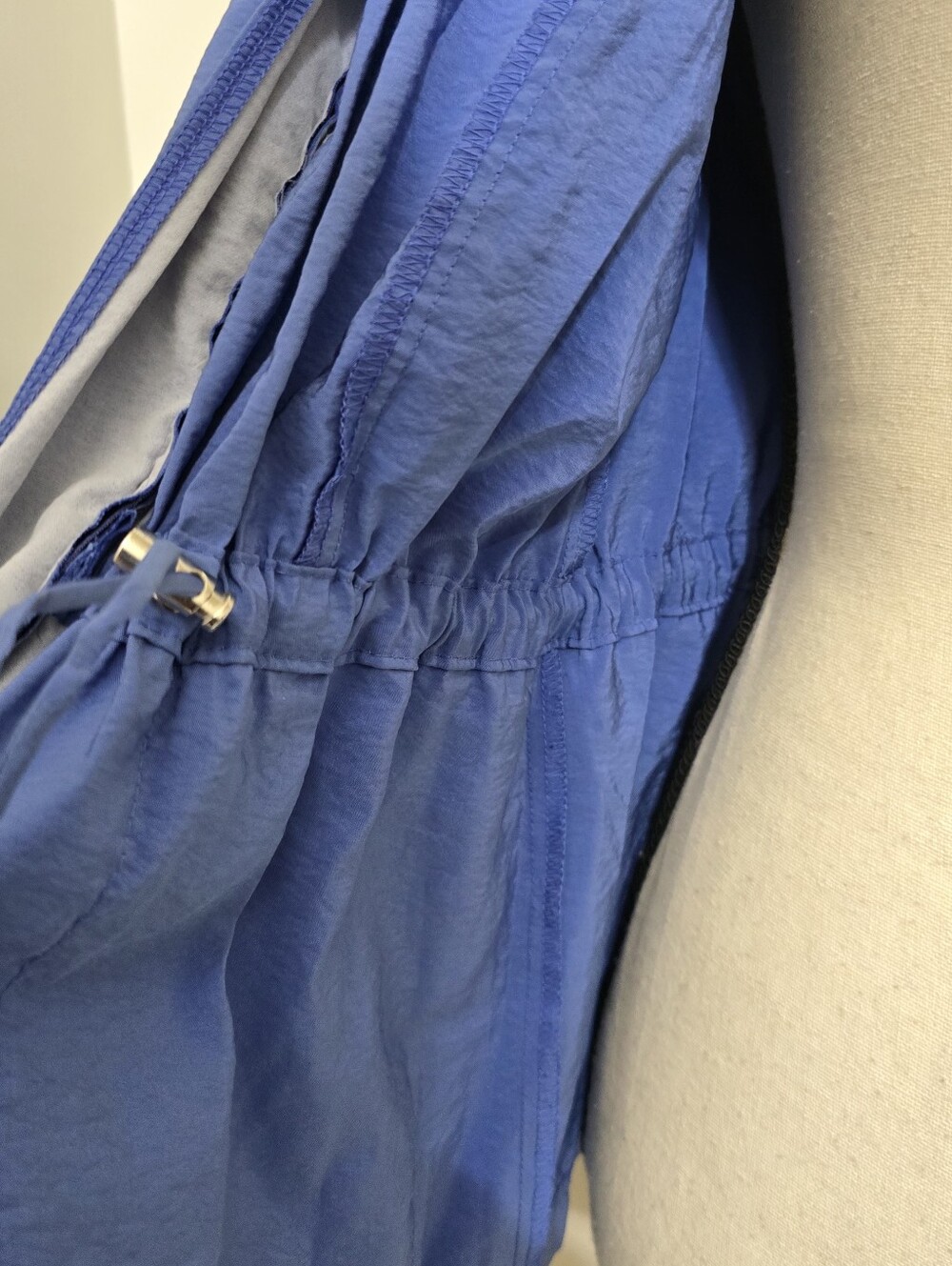 CHICO'S zenergy size Medium Full Zip Adjustable Waist Athleisure Jacket Blue - Picture 8 of 16